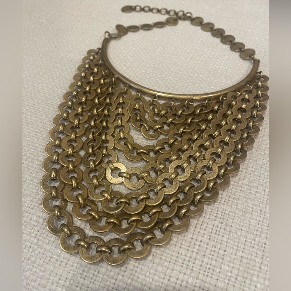 Stella & Dot Link Statement Chain Necklace